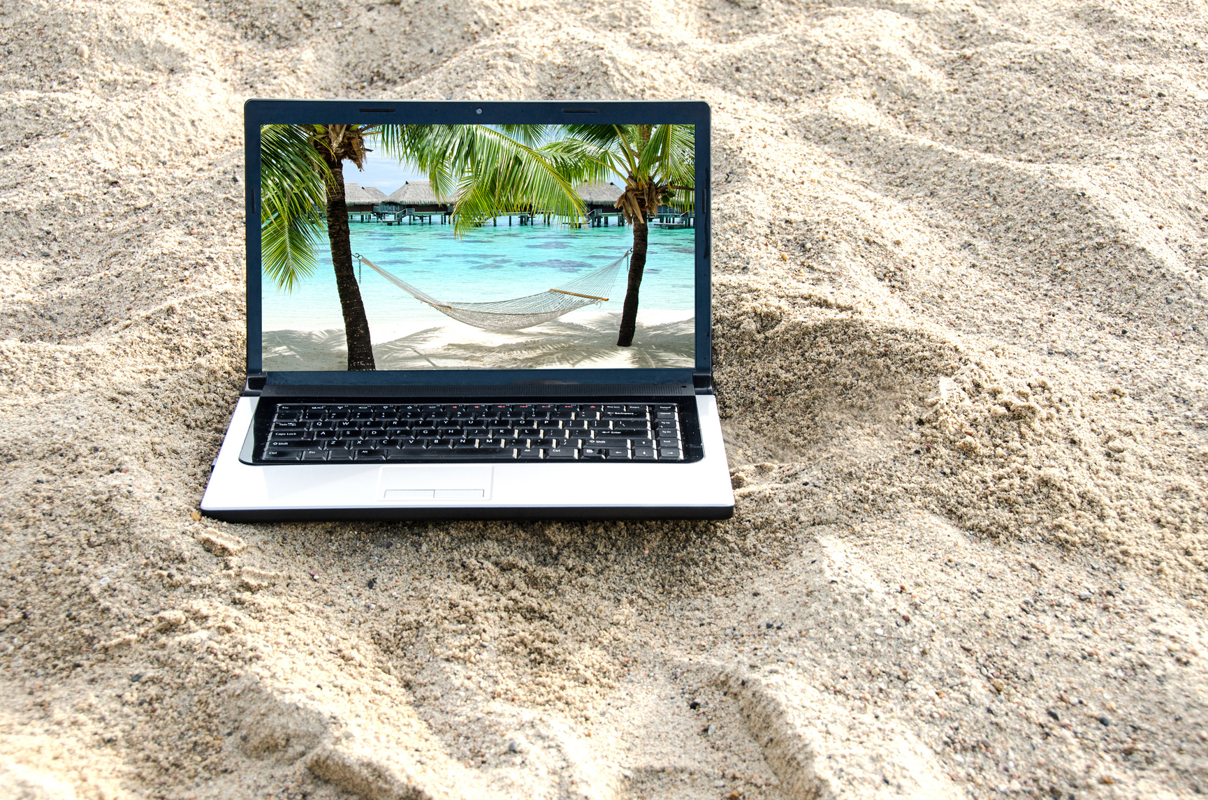 Computer at the Beach